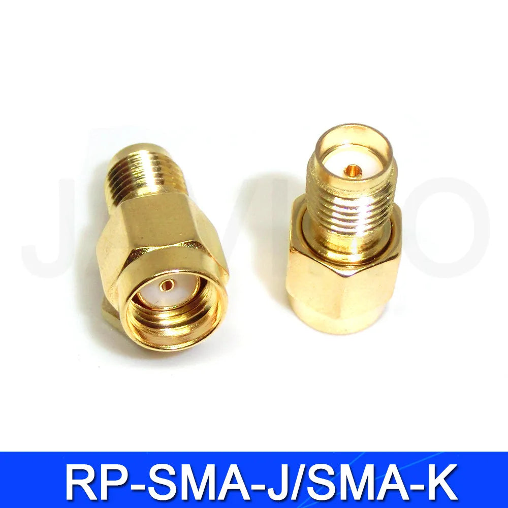 5Pcs Javino Adapter SMA / RP-SMA to SMA / RPSMA Male Plug & Female Jack Straight & Right angle RF Coaxial connector