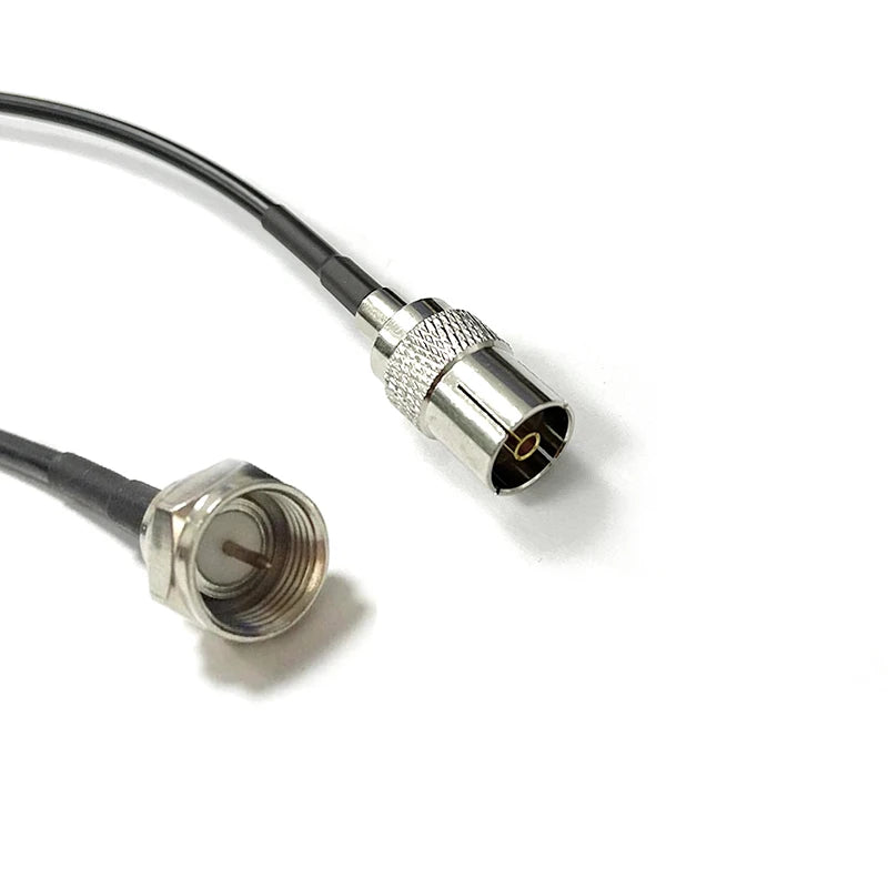 RG174 Cable IEC PAL DVB-T to SMA / F TV Male Plug & Female Jack RF Jumper Pigtail Adapter 20cm