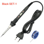 Adjustable Temperature Solder Iron 80W 220V / 110V LCD Electric Soldering Iron Welding Repair Tools