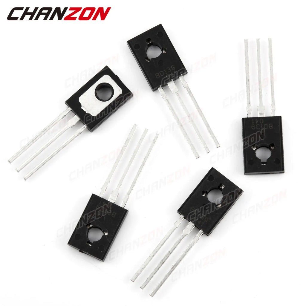 10pcs BD139 TO-126 NPN High Power Voltage Transistor Bipolar Junction BJT Powerful Triode Tube Fets 1.5A 80V Integrated Circuits
