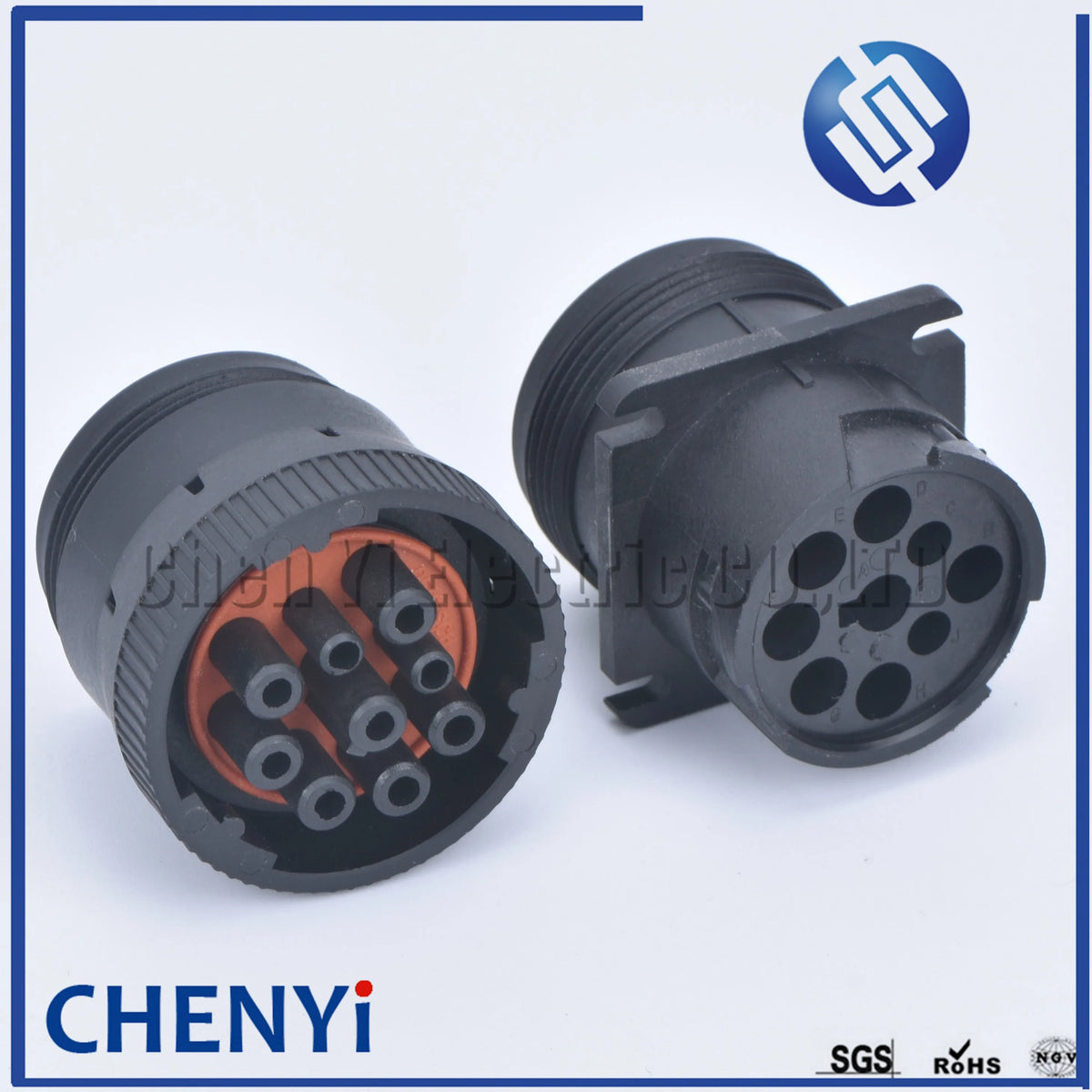 9 pin waterproof auto connector Diagnosctic Tool  circular Connector HD16-9-1939P HD16-9-1939S for Track J1939 For Deutsch