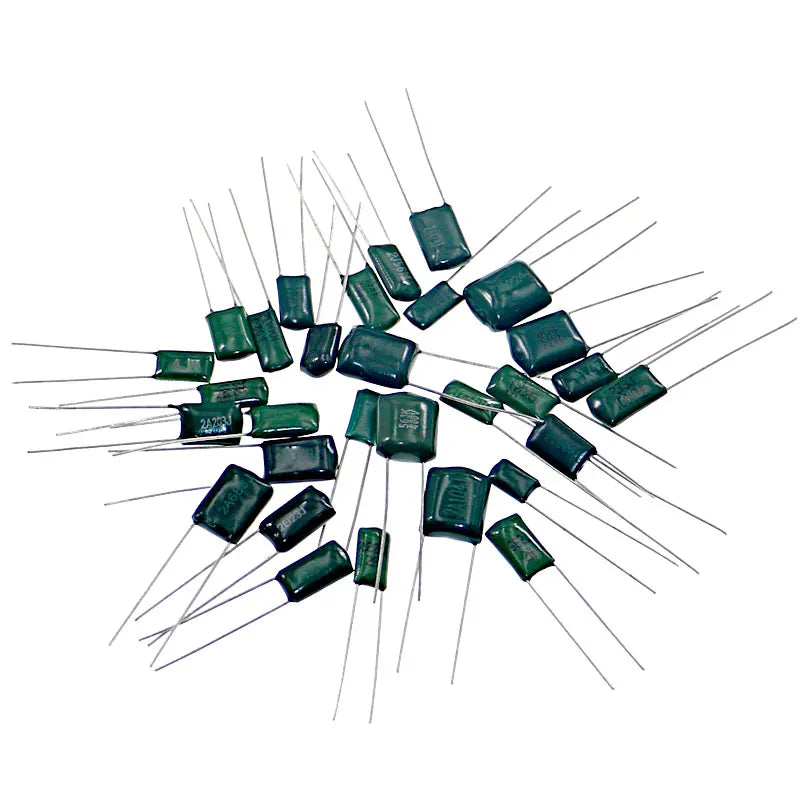620pcs/lot 31value x 20pcs 100V Mylar Film Capacitor assorted Kit (2A102J-2A822J) Very convenient and practical