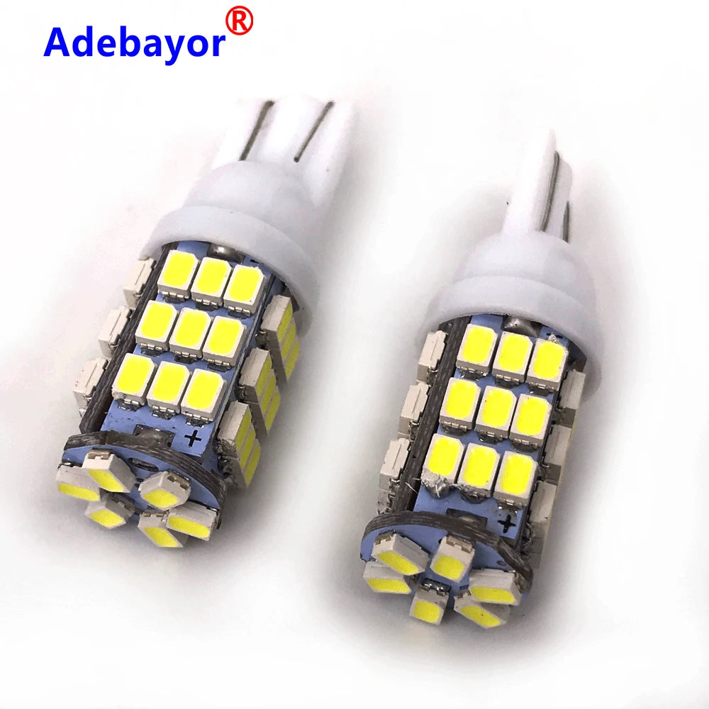 100pcs Car T10 42 Smd Leds Car Led Light Bulbs W5w 1206 3020 42smd 42led  White Color Side Interior Width Bulb Car Accessories
