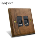Toggle Wall Switch 1-4 Gang, Solid Wood Frame, EU French Wall Socket, Flush / Surface Mounting, Z6 Wallpad