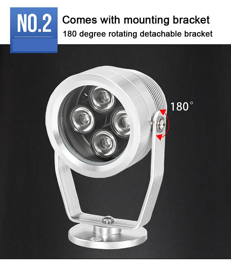 80m IR Distance LED Infrared Laser Fill Light 850nm Night Vision Camera Auxiliary Light Outdoor Waterproof CCTV Camera Fill Ligh