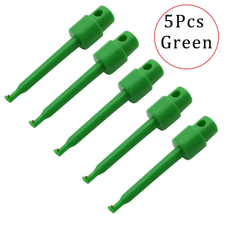 5Pcs 58mm Single Test Hook Clip Alligator Clips Test Probes Clamp For Electronic Testing Multimeter IC Grabber Probe Hooks