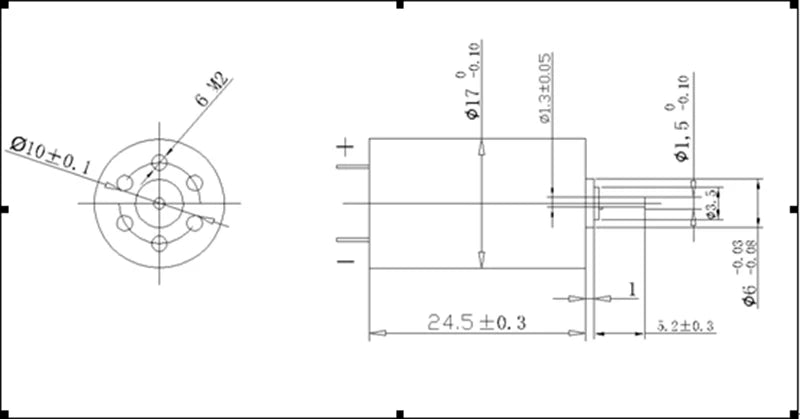 DC 12V 17MM 26MM 2607 2610 1725 5-pole Coreless Mute Motor For Rotary Tattoo Machine Replace Maxon Faulhaber