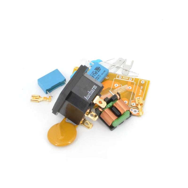 MOFI Gold-Plated AC Power Tail Plug-In 10A EMI Filter Socket For HiFi  Audio（New Design）