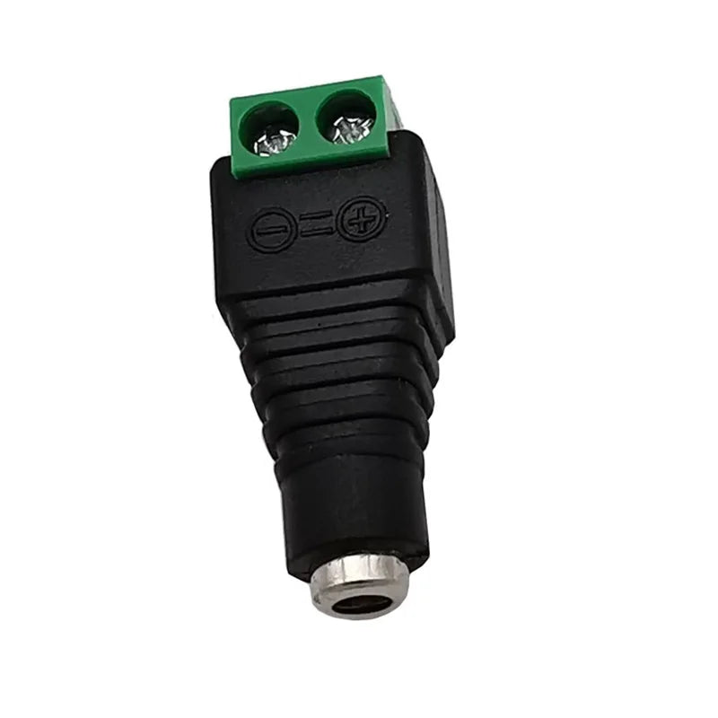 1/2/5Pcs Male Female DC Power Plug Connector 3.5X1.35mm 1.35mm X 3.5mm Needn't Welding DC Plug Adapter 12V 24V For CCTV