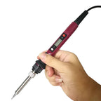 80W Digital Electric Soldering Iron Set Kit Temperature Adjustable 220V 110V  Ceramic Heater Soldering Tips Welding Tool  set