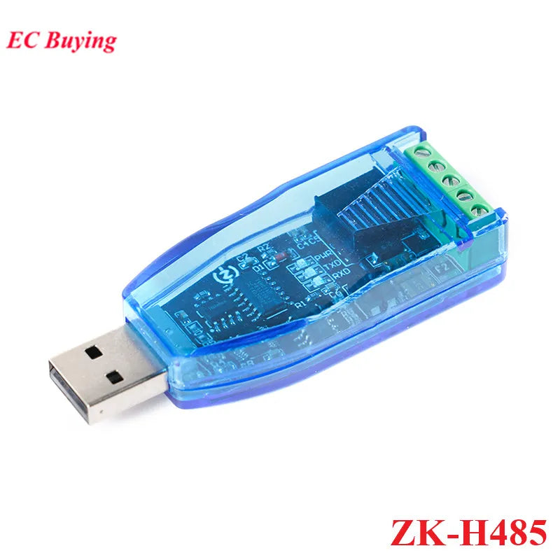 Industrial USB To RS485 Communication Module Bidirectional Half Duplex Serial Line Converter TVS Protection 485 CH340G Isolated