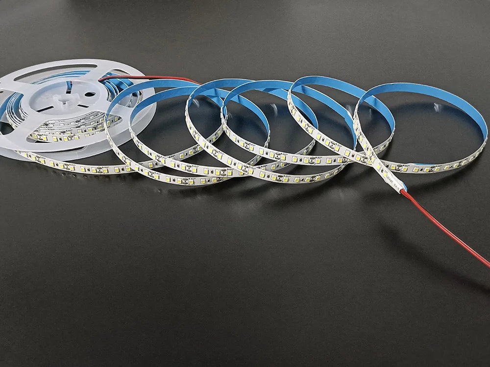 5M 600LEDs LED Strip 2835 DC12V 24V 120LEDs/m Home Lamp Strip Red Ice Blue Green Yellow Pink Flexible And Cuttable Soft Lamp Bar