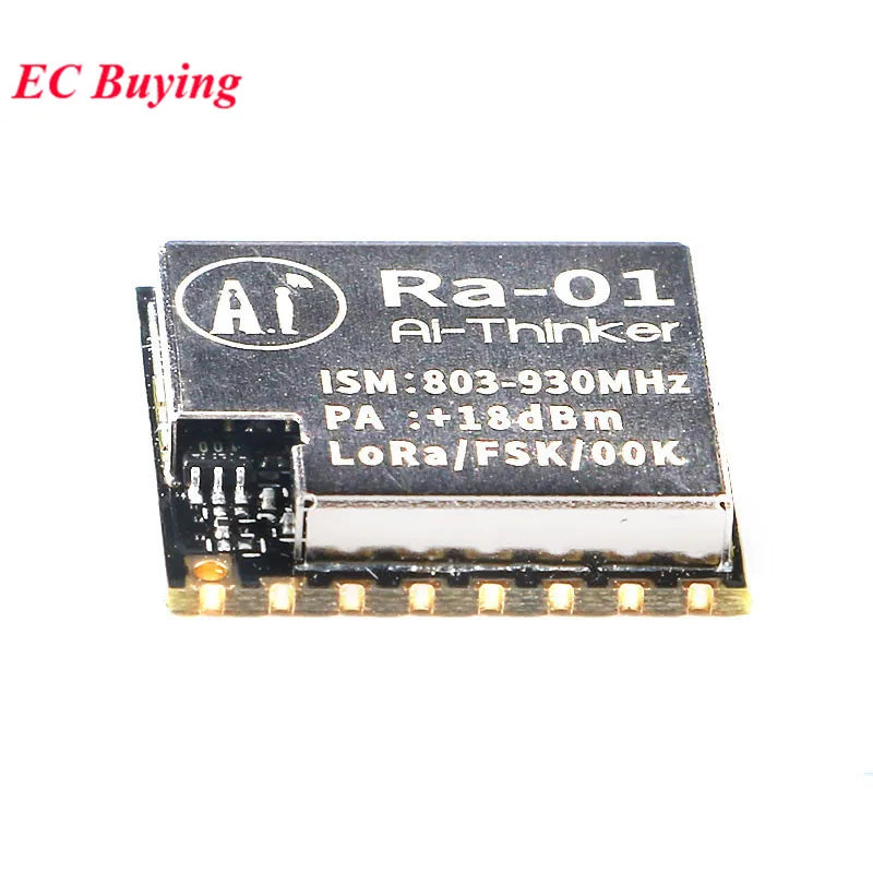 10Pcs/1pc SX1276 Ra-01H LoRa Wireless Spread Spectrum RF Module Communication 868MHz 3.3V Serial SPI Interface Ra-01 Adapter