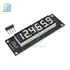 TM1637 0.36 inch 6-Digit 7-segment LED Digital Tube Display Control Module For Arduino 5V Microcontroller Serial Driver 46x14mm