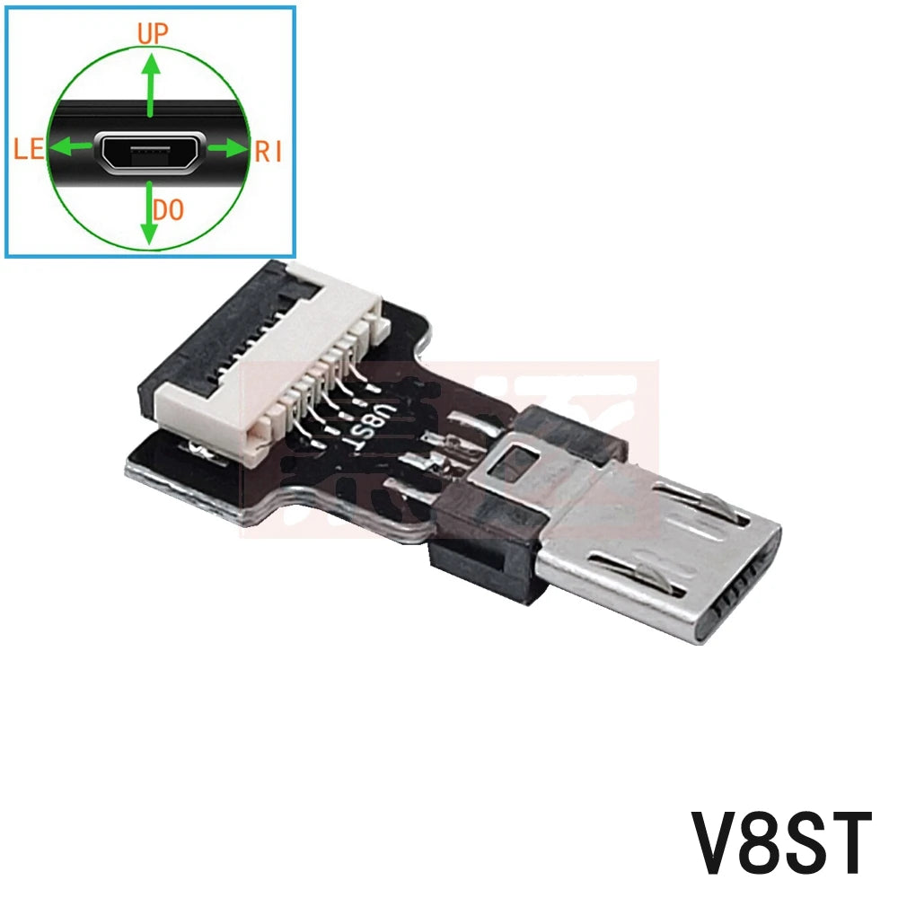 FPV Monitor Standard Mini USB Super Flache flexible FPC Lade Kabel 90 Grad Micro USB Band Kabel 10CM-50CM