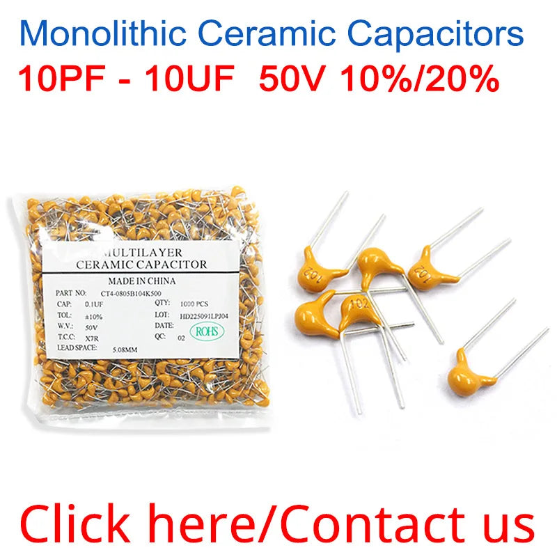 LoCNService 500PCS Green Monolithic Ceramic Capacitor 63V 30PF 33PF 39PF 47PF 51PF 56PF 68PF 300 330 390 470 510 560 680 NPO 5%