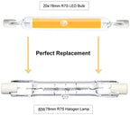 R7S LED Glass Tube 78MM 15W 20W COB Bulb 118MM 30W 40W R7S Corn Lamp J78 J118 AC220V 110V Replace Halogen Light 50W Lampadas