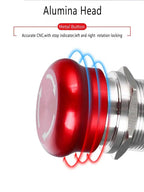 16/19/22mm stainless steel Emergency stop switch Push Button Switch latching 1NO1NC 2NO2NC Car button pin terminal 22JT/L.S.2K2B