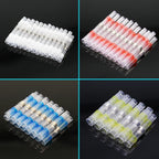 Heat Shrinkable Wire Connectors 50PCS SST21 Waterproof Sleeve AWG22-18 Butt Electrical Splice Tinned Solder Seal Terminal