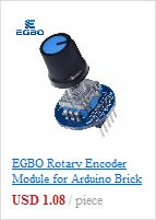 1~20PCS EGBO Rotary Encoder Module for Arduino Brick Sensor Development Round Audio Rotating Potentiometer Knob Cap EC11