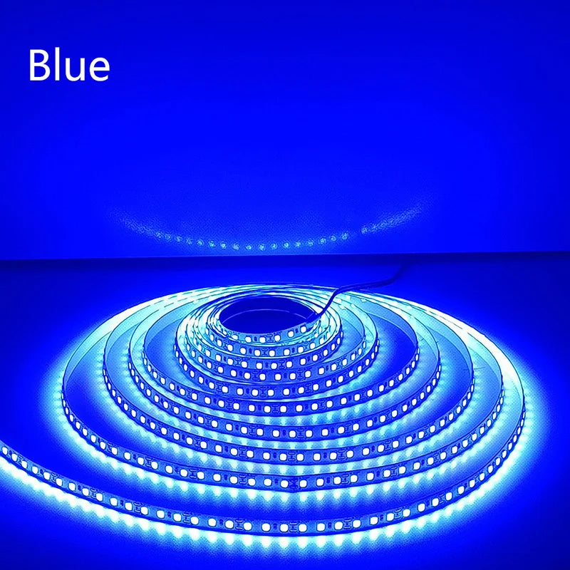 5M 600LEDs LED Strip 2835 DC12V 24V 120LEDs/m Home Lamp Strip Red Ice Blue Green Yellow Pink Flexible And Cuttable Soft Lamp Bar