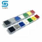 10pcs B3F Tactile Push Button Switch +A14 Color Hat 10pcs + Transparent Cap 10pcs Momentary Tact Touch Micro Switch 12*12*7.3mm