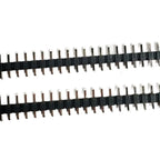 100pcs 2.54mm Male 1X3/4/5/6/7/8/40P L7.5 Low Profile Breakable Rohs Goldplate Single Row Straight PCB Male Pin Header Connector