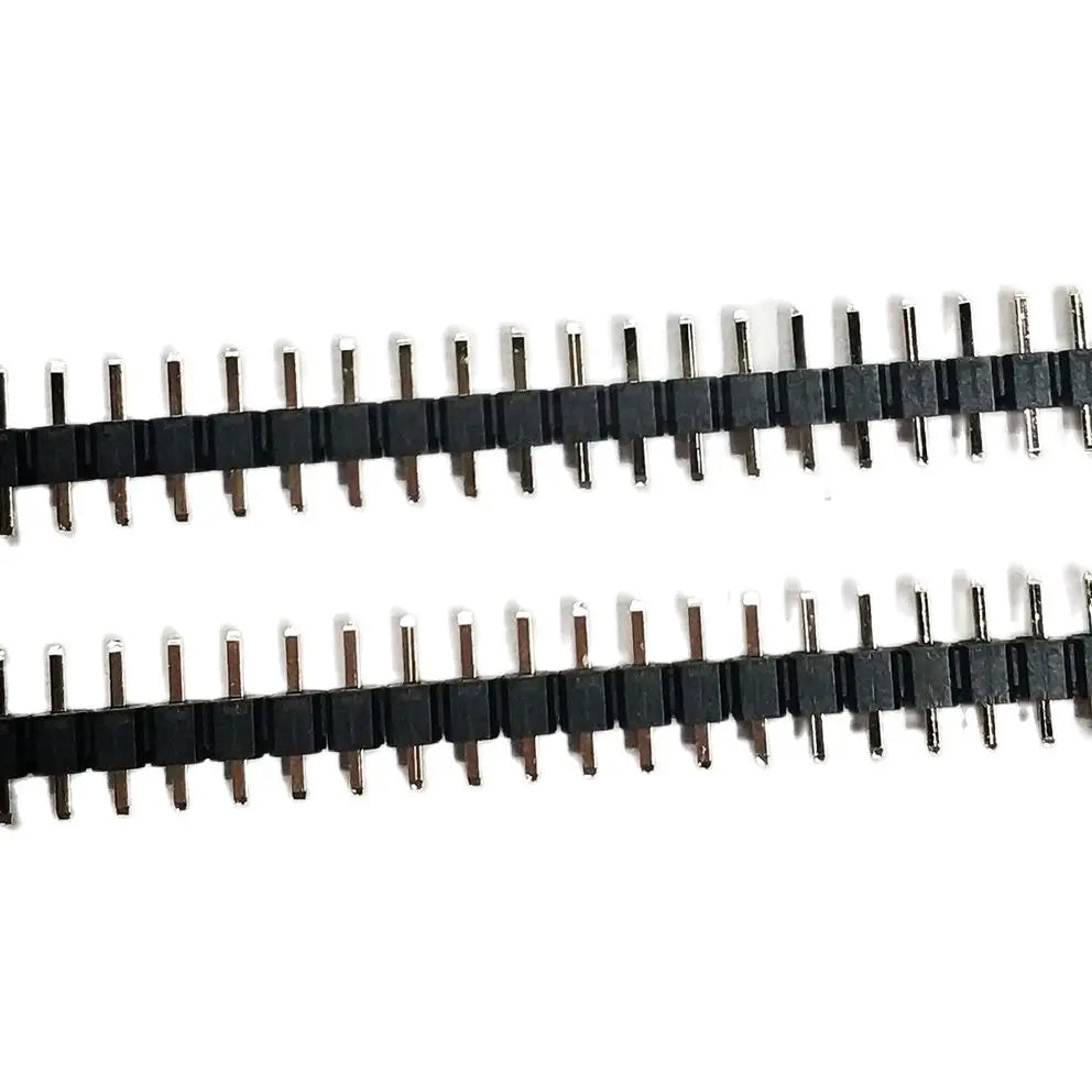 100pcs 2.54mm Male 1X3/4/5/6/7/8/40P L7.5 Low Profile Breakable Rohs Goldplate Single Row Straight PCB Male Pin Header Connector