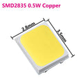 100pcs 3V LED SMD 5730 or 2835 Copper LED COB Chip Lamp Beads 0.5W Lighting Interior Replacement Parts for LED Round Board Bulb
