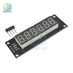 TM1637 0.36 inch 6-Digit 7-segment LED Digital Tube Display Control Module For Arduino 5V Microcontroller Serial Driver 46x14mm