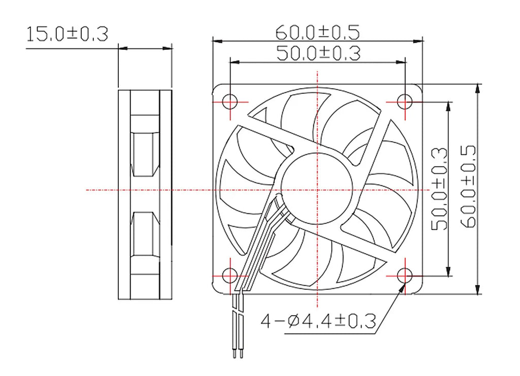 DC Cooling Fan 5V 12V 24V 3010/4010/5015/5010 Dupont Wire Cooler 5015 Turbo Blower Radiator Fans for 3D Printer Cooling
