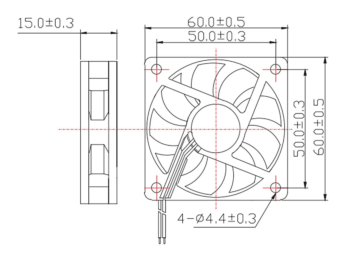 DC Cooling Fan 5V 12V 24V 3010/4010/5015/5010 Dupont Wire Cooler 5015 Turbo Blower Radiator Fans for 3D Printer Cooling