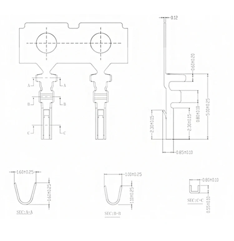 50PCS GH connector 1.25mm Pitch JST GH1.25 Housing with Lock 2P 3P 4P 5P 6P 7P 8P 10P