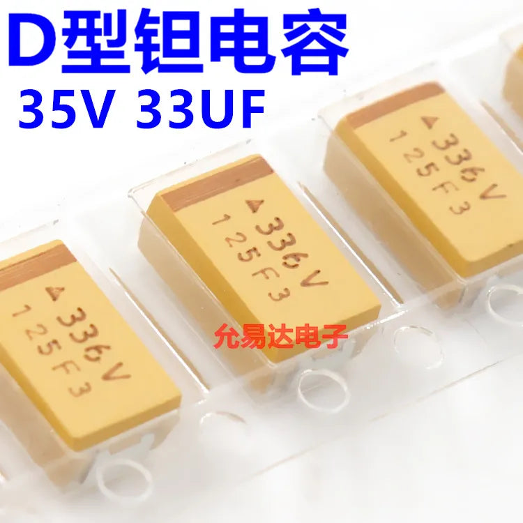 SMD tantalum capacitor 7343 D type 35V 33UF printing 336V original spot
