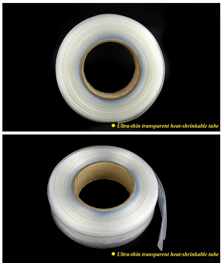 Transparent Clear Heat Shrink Tube for USB Protector Wrap Wire Kits 2:1 DIY Connector Shrinkable Tubing Sleeving Wrap Wire Kits