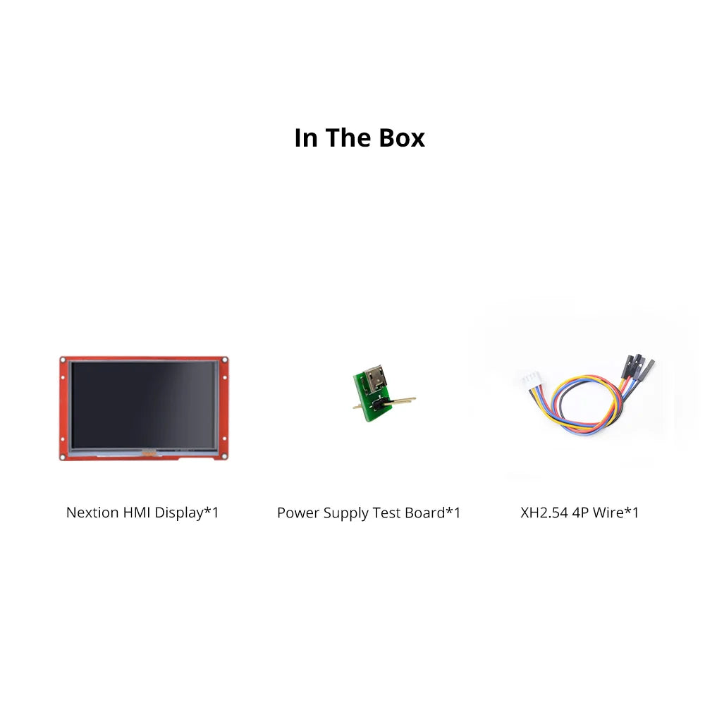 Nextion 5.0 Inch LCD-TFT HMI Display Module Intelligent Series RGB 65K Color Capacitive/Resistive Touch Panel Without  Enclosure
