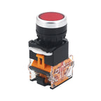 1pcs LA38 Push Button Switch Self-locking Start Power Switch On Off Self-returning Jog Button 22MM Self-recovery