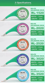 Desoldering Braid Welding Solder Remover Wick Wire 1.5mm 2mm 2.5mm 3mm 3.5mm Width 2.0M Length BGA Soldering Repair Tool