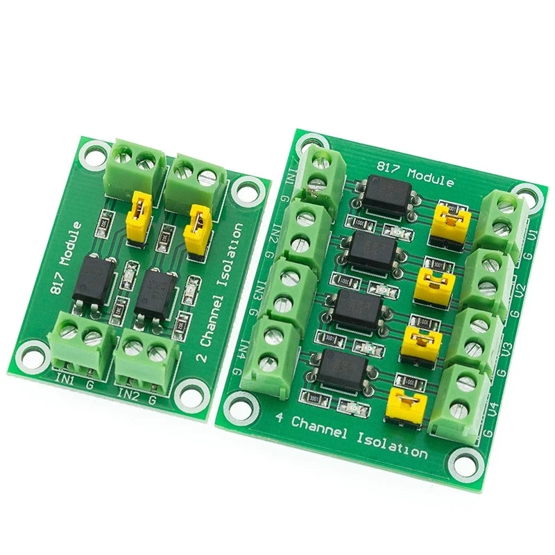 PC817 2 4 Channel Optocoupler Isolation Board Voltage Converter Adapter 3.3V to 5V Module 3.6-30V Driver Photoelectric Isolated