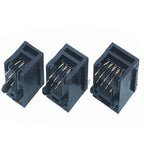 5/10Pcs RJ11 Socket 52-4P4C 6P6C 8P8C Phone Jack Female Crystal Head Socke 180 degrees Vertical 6P6C Telephone Connector