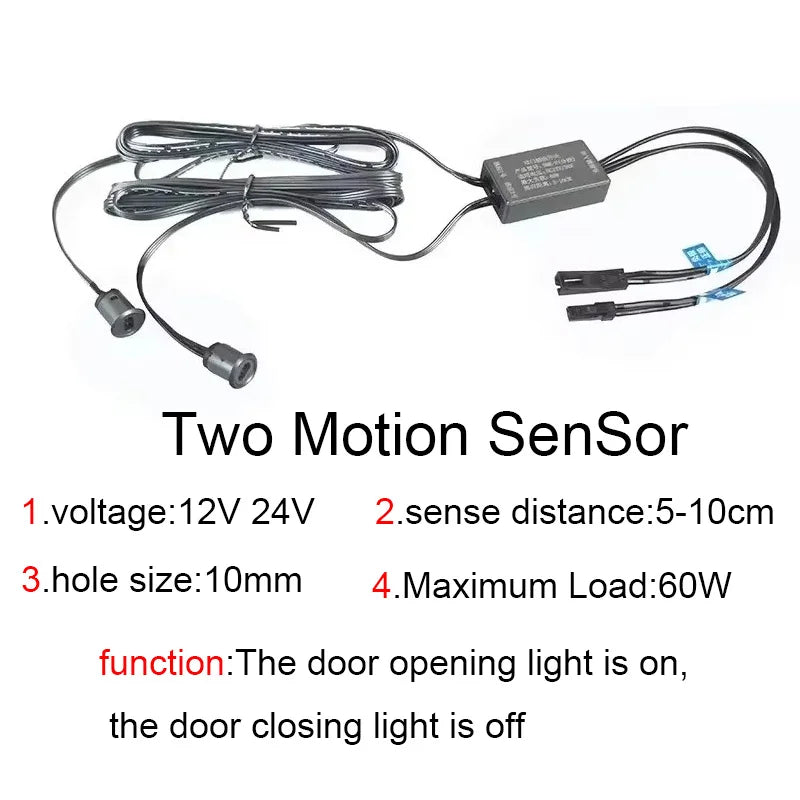 Customizable DC 12V 24V Wardrobe Closet Lighting Dupont Power Supply Specialized Touch Function Hand Sweep Function Human Sensor