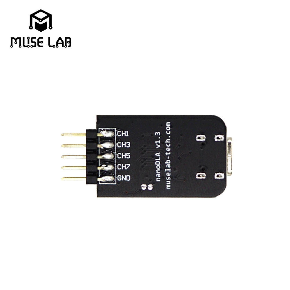 TYPE-C nanoDLA Logic Analyzer ARM FPGA Debug Tool Protocol Analysis 24MHz SampleRate 8 Channels Open Source Sigrok PulseView
