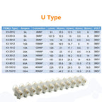 12 Position Plastic Terminal Block Wire Connector Screw Electric Barrier Strip X3-0512 X3-1012 X3-2012 X3-3012 X3-6012