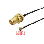 1Pcs MHF3 to RP SMA Female RF Connector 0.81mm Pigtail Cable for PCI WiFi Antenna Wireless Router 5-50cm