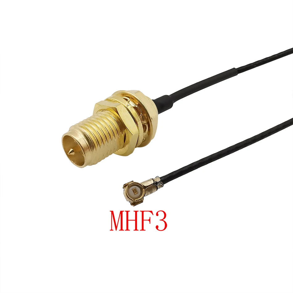 1Pcs MHF3 to RP SMA Female RF Connector 0.81mm Pigtail Cable for PCI WiFi Antenna Wireless Router 5-50cm