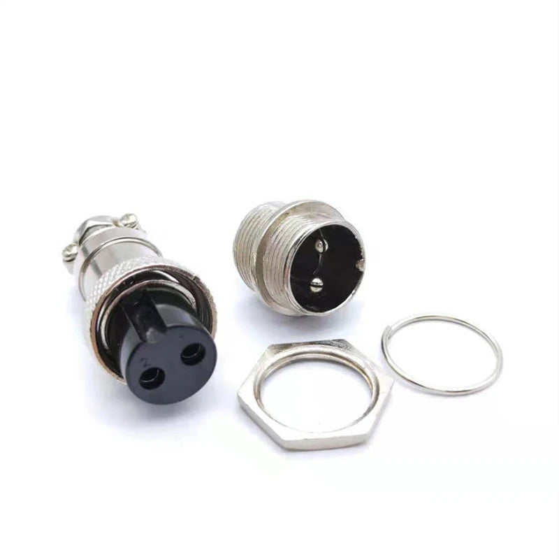 1Set GX16 2/3/4/5/6/7/8/9 Pin Male & Female 16mm L70-78 Circular Aviation Socket Plug Wire Panel Connector