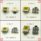 20Pieces 12V Side Push Button Tact SW Momentary Tact Switch 4Pin SMD 3X4mm/3.5x4.7mm/4x6mm for Phone/MP4/Keys