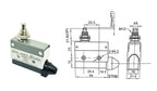 10A 250VAC AZ-7312 AZ-7311 AZ-7121 AZ-7310 TZ-7141 Waterproof Micro Switch Travel Limit Switch Straight 90degree Roller Lever