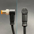 Cloweit M8 3 4 Pins PVC LED IP67 Sensor Cable Connector Type A Socket Plug 2m Waterproof Male&Female Straight Angle Flange
