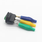 6Pcs Alligator Clips Electrical DIY Test Leads Alligator Double-ended Crocodile Clips Roach Clip Test Jumper Wire 28mm